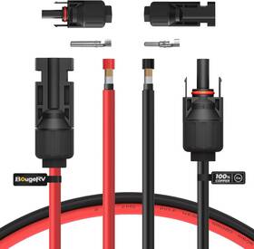 Bougerv 720562896391 10 Feet 10awg Solar Extension Cable With Female And Male Connector