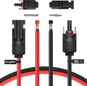 Bougerv 720562896391 10 Feet 10awg Solar Extension Cable With Female And Male Connector