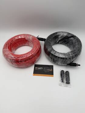 Bougerv 974090077027 Mc4 Solar Extension Cable 10 Awg Red Black Set 20ft Rv Off Grid