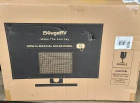 Ise205n Bougerv Bifacial 100w Solar Panel 12v Power Rv Camping Home 23% High-efficiency