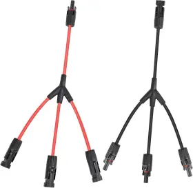 Lp-parts-010 Brand Lepitery Solar Connectors Y Branch Parallel Adapter 30a Cable 1 To 3 Male Female