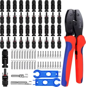 34567345674567 Branded Solar Cable Mc-4 Connector-crimping Tool Kit 20 Pairs Male/female Panel