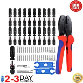 45672 Branded Solar Cable Mc-4 Connector-crimping Tool Kit 20 Pairs Male/female Panel
