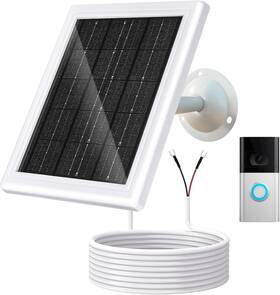 Branded 744110886344 Ring Solar Charger 5w 12vac Compatible With Video Doorbell 3/3 /4 Battery