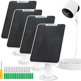 Branded Sbl024p 4 Pack 6w Solar Panel For Simplisafe Outdoor Camera Ip65 Weatherproof Pane
