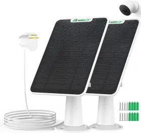 Slm02 Branded 2 Pack 6w Solar Panel For Simplisafe Outdoor Camera Ip65 Weatherproof Pane