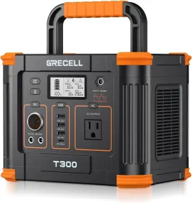 T-1000 Branded Portable Power Station 300w Peak 600w Grecell 288wh Solar Generator With 60w