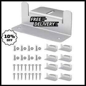 Branded Zb-03-d8 8 Units Per Set Solar Panel Mounting Z Brackets Lightweight Aluminum Corrosion-f