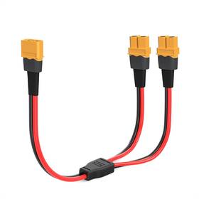 Branded01 445039361396 Xt60 Y Splitter 12awg 1 Male To 2 Female Connector Cable For Uav Phantom