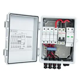 Hpvcb-01 Briidea Solar Combiner Box Pv 4 String With 10a Circuit Breakers
