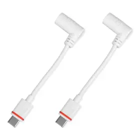 1085334 Btfo 2pcs Barrel Plug To Usb-c Power Adapter For Ring Solar Panel And