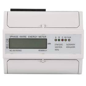 Btihceuot Dtm123sc 3 Phase Kwh Meter 230/400v 5-100a Energy Consumption Digital Electric Power M