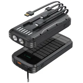 L24s Built Minrise Solar Charger Power Bank 40000mah Portable Pd 20w Fast Charging