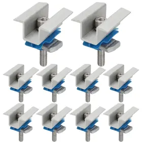 13092024b Bulevina 10 Pcs Adjustable Solar Panel Mounting Bracket Clamps Wide Photovoltaic Suppo