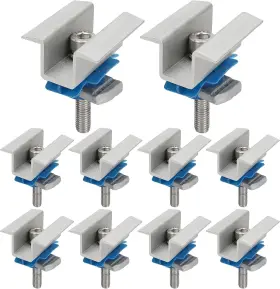 Bulevina 711182022567 10 Adjustable Solar Panel Mounting Bracket Clamps For Pv Support System