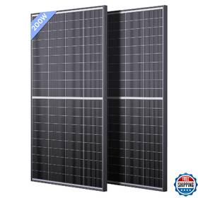 Callsun B0dc6t55zk 400w Bifacial N-type 16bb Solar Panel 2-pack 12v Rv Marine Off-grid 25%