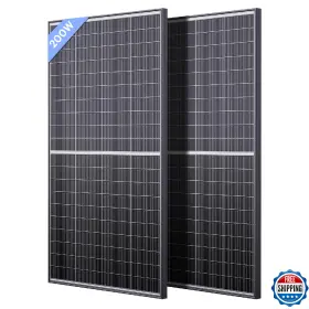 B0dc6t55zk Callsun 400w Bifacial N-type 16bb Solar Panel 2-pack 12v Rv Marine Off-grid 25%