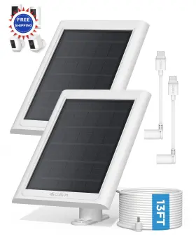 Callsun-rsp2.4-2 Callsun Solar Panel Compatible Ring Stick Up Outdoor Cam Spotlight 13ft 2
