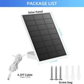 Camoon 901425854886 5v Solar Panel For Usb Power Cctv Camera Security Cam Battery Charger Outdoor