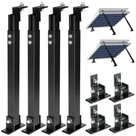 Tnzhijia01 Carlkemian Solar Panel Mount Aluminum Alloy Adjustable Tilt Brackets