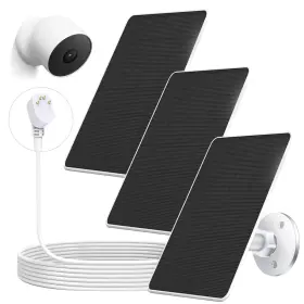 Catgod 764401896159 3pc 5w Solar Panel Compatible With Google Nest Camera Outdoor And Indoor