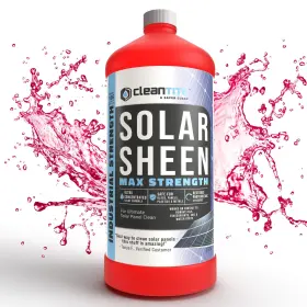Cleantite 850029123903 Solar Panel Cleaner Sheen Max - Ultra Concentrated Glass And