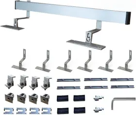 Tileroof002 Cmyyanglin Solar Panel Mounting Bracket Kit To Metal Roof Sloped Or Flat 1-4 Panels