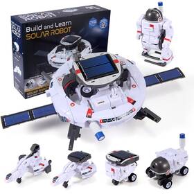 Cobfdha B09ww3s4t3 Stem Solar Robot Science Kit For Kids 8-14 120-piece Building Set Educational