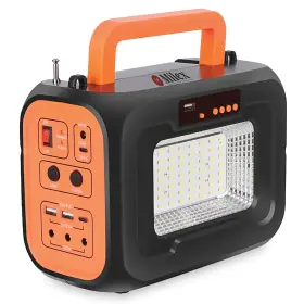 Bk4803 Collections Etc 20-in-1 Portable Solar Powered Emergency Generator