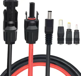 373055 Comeap Solar Panel Adapter For Jackery To Dc 5.5x2.1mm Extension Power Cable Wi