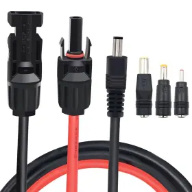 Comeap 619317080201 Solar Panel Adapter For Jackery To Dc 5.5x2.1mm Extension Power Cable