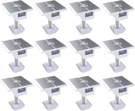 Twh0417 Copgge 12-pack Aluminum Solar Panel Middle Clamps Roof Mounting Hardware 45mm