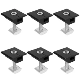 Twh0532-a0404 Copgge Aluminium 6 Pack 30mm Pv Roof Mounting Brackets Center Clamp Black - Solar P