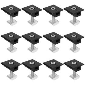 Copgge Twh0532b0404 12 Pack Solar Panel Middle Clamp Aluminium 30mm Roof Mounting Brackets Pv