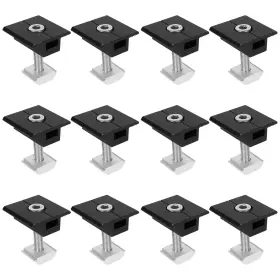 Twh0532b0404 Copgge 12 Pack Solar Panel Middle Clamp Aluminium 30mm Roof Mounting Brackets Pv
