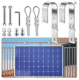Cp-setuno Cp012-als 2pcs/set Solar Panel Photovoltaic Balcony Bracket Hook