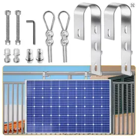 Cp012-als Cp-setuno 2pcs/set Solar Panel Photovoltaic Balcony Bracket Hook