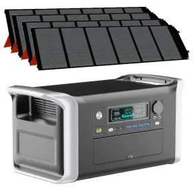 Ap1000 Ctolity Power Station 1800w Solar Generator With 4x200w Portable Panel