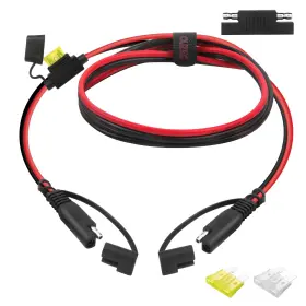 Cu203702 Cuzec 2ft/0.61m 14awg Sae To Extension Cable Quick Disconnect Wire Harness
