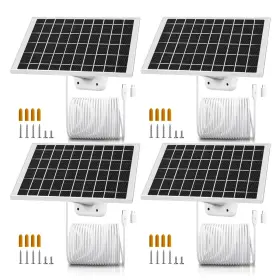 Cyjjzq 768447306115 4-pack Solar Panel Camera Charger Fit For Eufycam E 2 Eufyca
