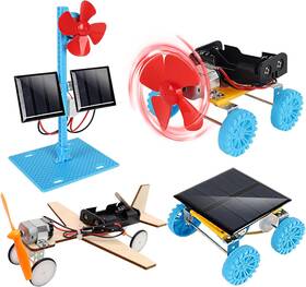 Cyoest 744110908411 4 In 1 Solar Power And Electric Motor Stem Kits Science Experiment Projects For Ki