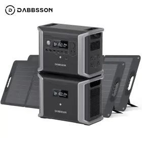 70j0m0r7te2sqbdg Dabbsson 3030wh Portable Power Station Generator Foldable 2pcs 120w Solar Panel