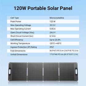 Dabbsson Oal5pfvsxzcw1dg0 Portable Folding Solar Panel 120w/210w/420w For Power Station Home Trip