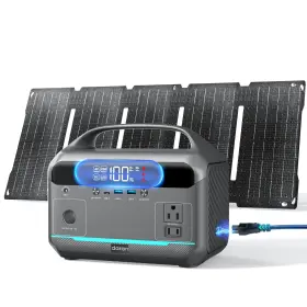 600w Daran 974675402152 Portable Power Station With Solar Panel 90 000mah Lifepo4 Battery 350w S