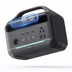 600w Daranener 037166534889 Portable Power Station 204wh Lifepo4 Battery Backup With 2 300w Surge A