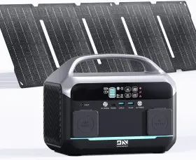 268.8wh Daranener 313045854881 Solar Generator Portable Power Station 300w With 40w Foldable Pan