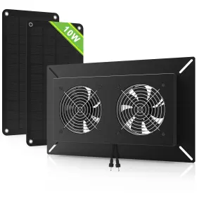 Dsp-1 Dc House 20w Solar Powered Fan With Monocrystalline Panel For Chicken Coops