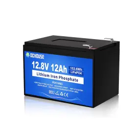 Eco-lfp1212 Dc House 12v 12ah Lifepo4 Lithium Battery With 15a Bms 10 Year Lif... Fast Ship