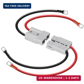 L131211300115 Dc House 2 Pack 50a Battery Quick Connector 7awg 600v 0.98ft Cables Wit