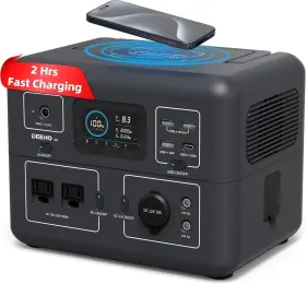 Ps062632s Deeno Gt 300w Portable Power Station 600w Peak 120v Dual Ac Outlets 2-hour Fast Charging